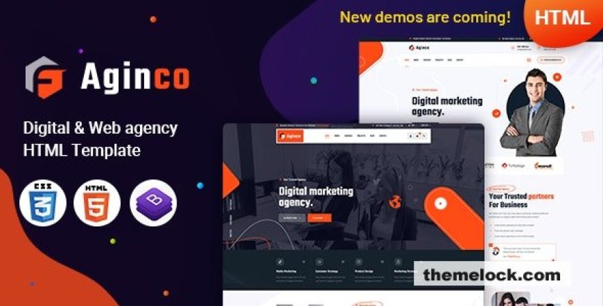 Digital Agency HTML Template - Aginco